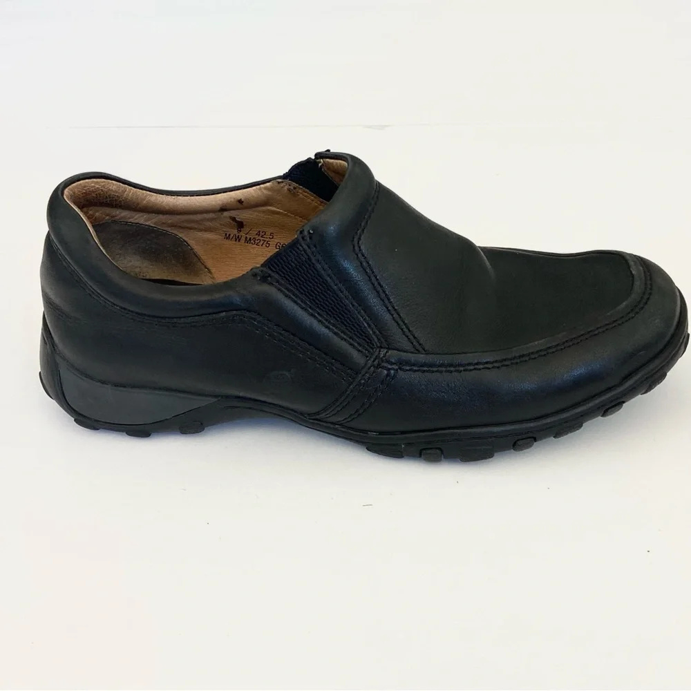 Born Men's Black Leather Loafers Nigel Style 9‎